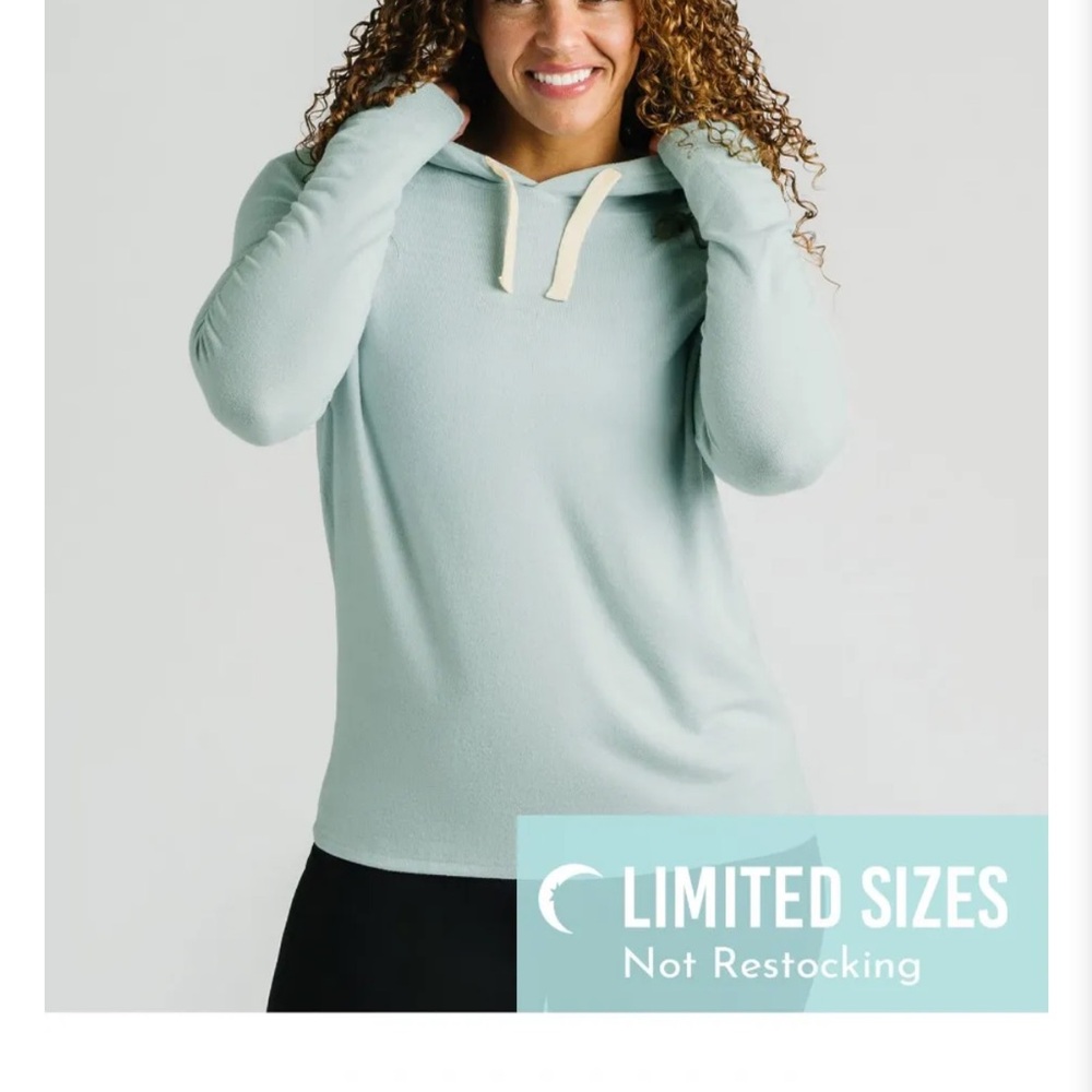 Zyia Soft Blue Boyfriend Hoodie